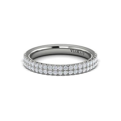 Stackable Bands Wedding Band in Platinum by Vlora Bridal