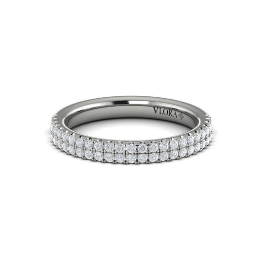 Stackable Bands Wedding Band in Platinum by Vlora Bridal