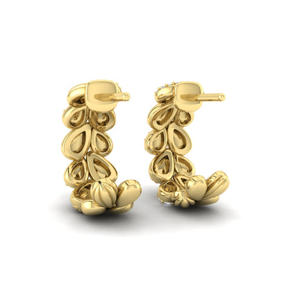 Scalloped Hoop Earrings