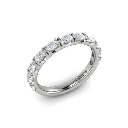 Matching Band for Diamond Accented Oval Engagement Ring