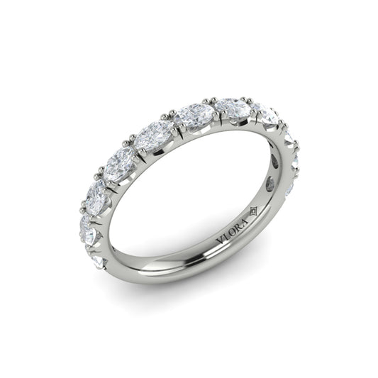 Matching Band for Diamond Accented Oval Engagement Ring