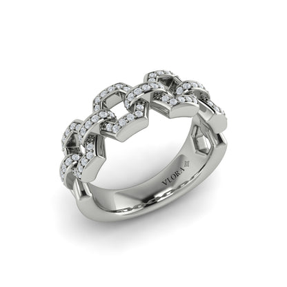 Diamond Link Ring