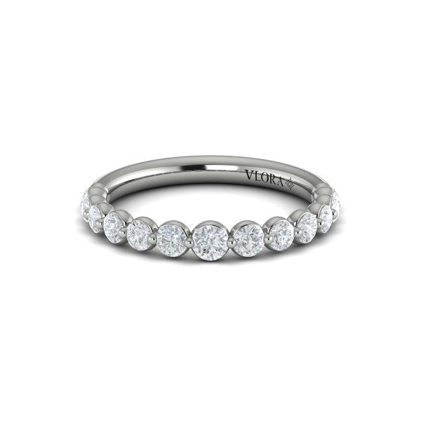 Stackable Bands Wedding Band in Platinum by Vlora Bridal