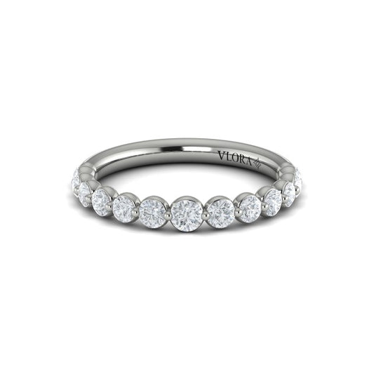 Stackable Bands Wedding Band in Platinum by Vlora Bridal