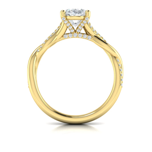 Harmony Oval Diamond Engagement Ring
