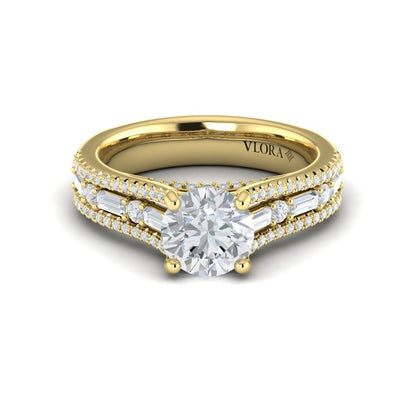 Extravagant Round Engagement Ring