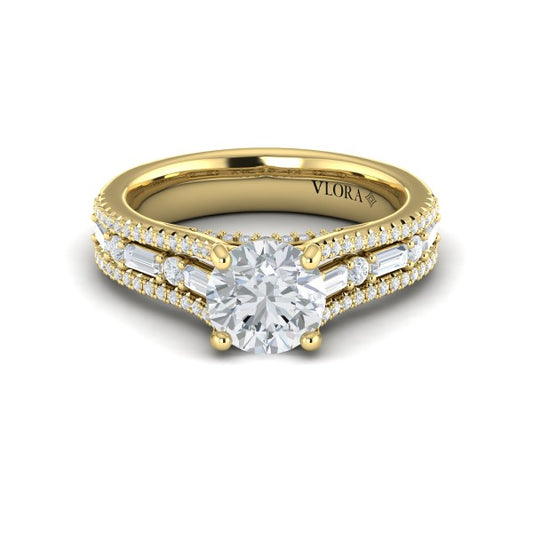 Extravagant Round Engagement Ring