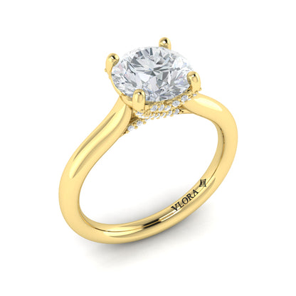 Elegant Classic Solitaire Engagement Ring