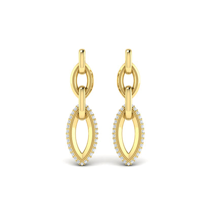 Double Drop Link Earrings
