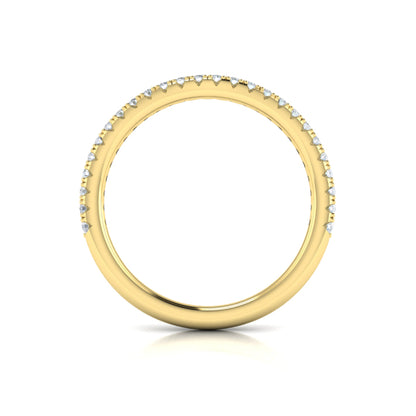 Matching Band for Double Halo Pavé Round Engagement Ring