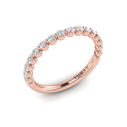 Matching Band for Floating Halo Round Engagement Ring