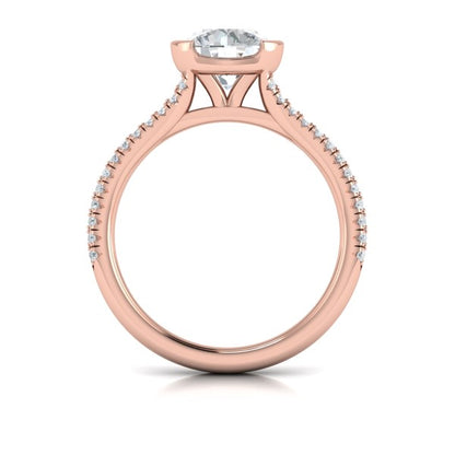 Classic Clutch Engagement Ring