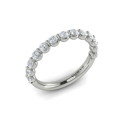 Matching Band for Classic Oval Engagement Ring with Floating Diamond Band