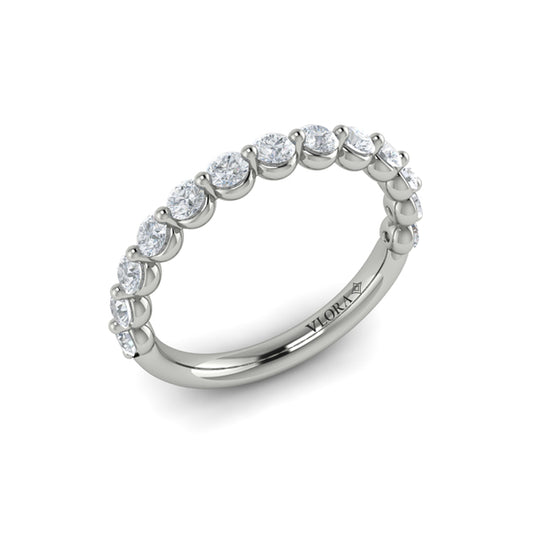 Matching Band for Classic Oval Engagement Ring with Floating Diamond Band