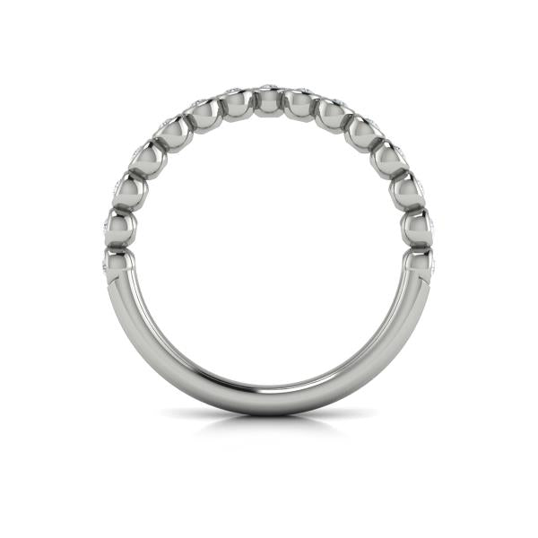 Contour Bands Wedding Band in Platinum by Vlora Bridal