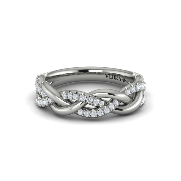 Alternating Diamond Twist Ring