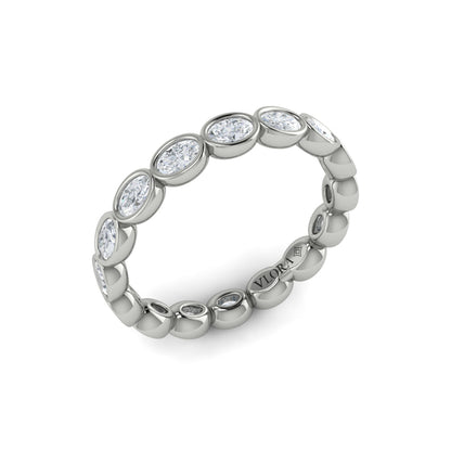 Eternity Bands Wedding Band in Platinum by Vlora Bridal