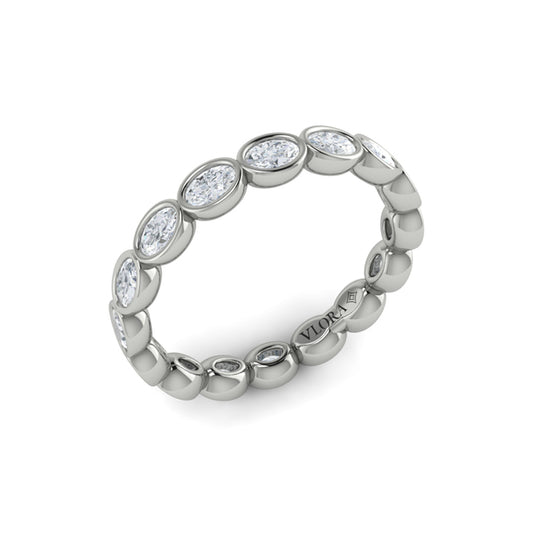 Eternity Bands Wedding Band in Platinum by Vlora Bridal