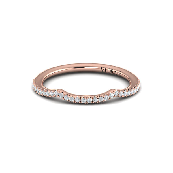 Entwined Euro Halo Matching Wedding Band