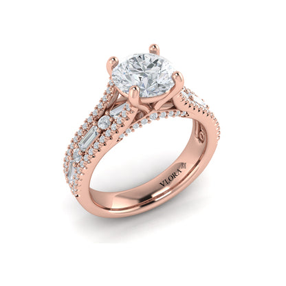 Crowned Engagement Ring