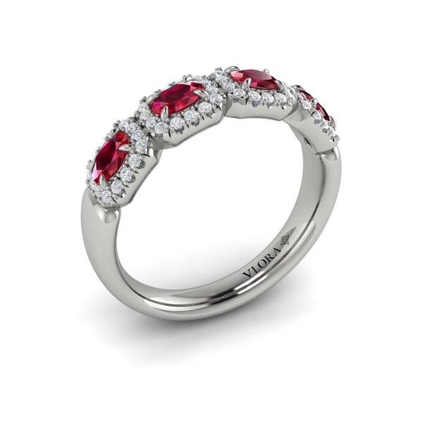 Diamond and Ruby Statement Ring