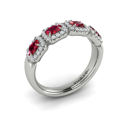 Diamond and Ruby Statement Ring