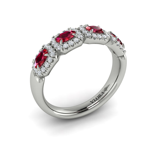 Diamond and Ruby Statement Ring