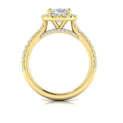 Timeless Oval Halo Engagement Ring