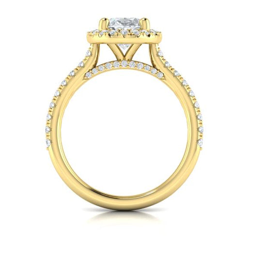 Timeless Oval Halo Engagement Ring