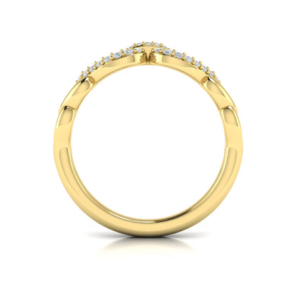 Diamond Double Open Tear Drop Link Bracelet