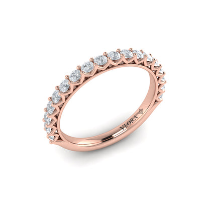 Matching Band for Woven Elegance Hidden Halo Round Engagement Ring