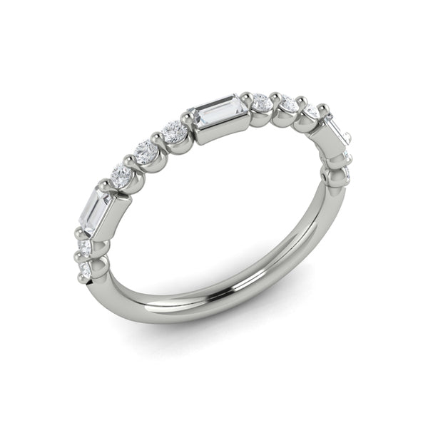 Stackable Bands Wedding Band in Platinum by Vlora Bridal