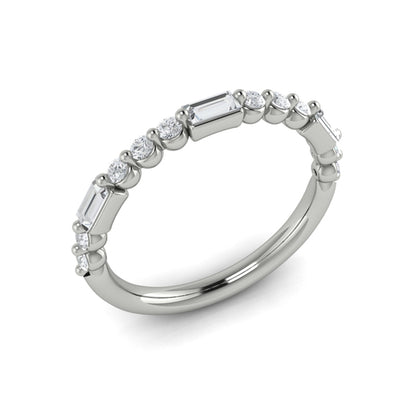 Stackable Bands Wedding Band in Platinum by Vlora Bridal