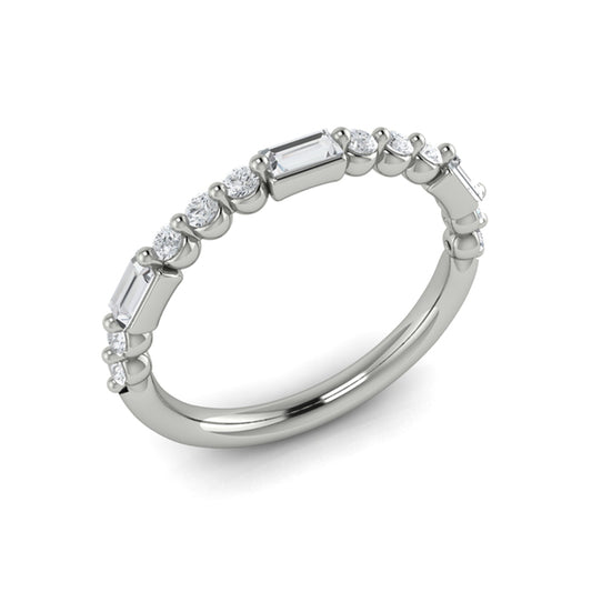 Stackable Bands Wedding Band in Platinum by Vlora Bridal