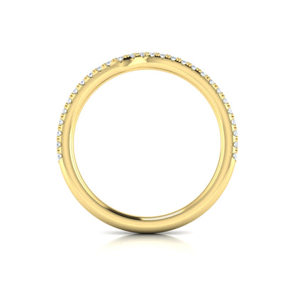 Matching Bands Wedding Band in 14K Yellow Gold by Vlora Bridal
