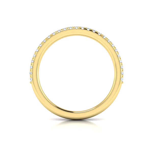 Matching Bands Wedding Band in 14K Yellow Gold by Vlora Bridal