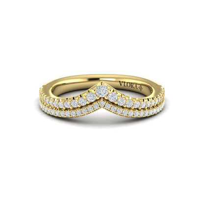 Double Chevron Contoured Band