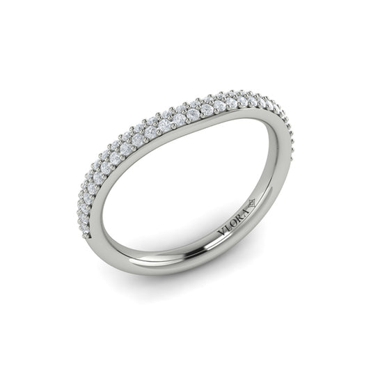 Matching Bands Wedding Band in Platinum by Vlora Bridal