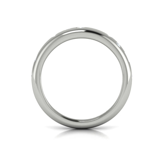 Multi Baguette and Round Dome Diamond Ring