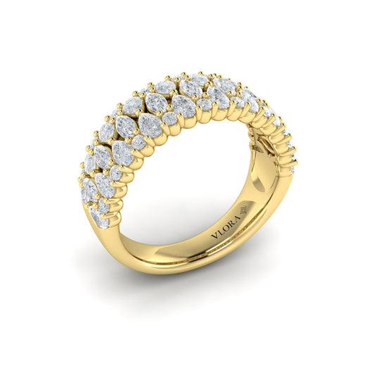 Pear, Round and Marquis Diamond Ring