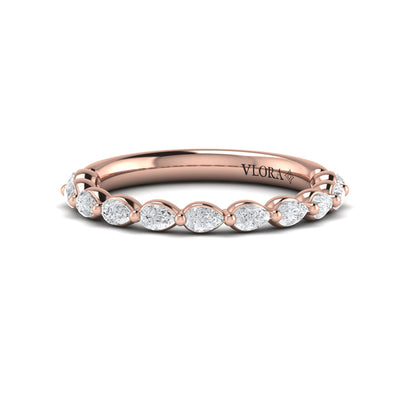 Matching band for the Marquise Accent Round Diamond Engagement Ring