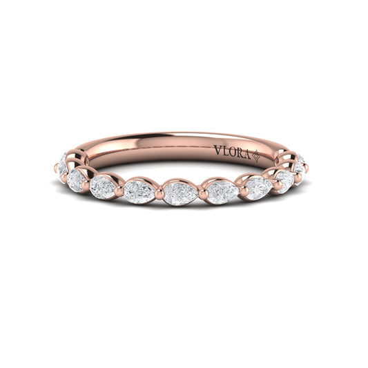 Matching band for the Marquise Accent Round Diamond Engagement Ring