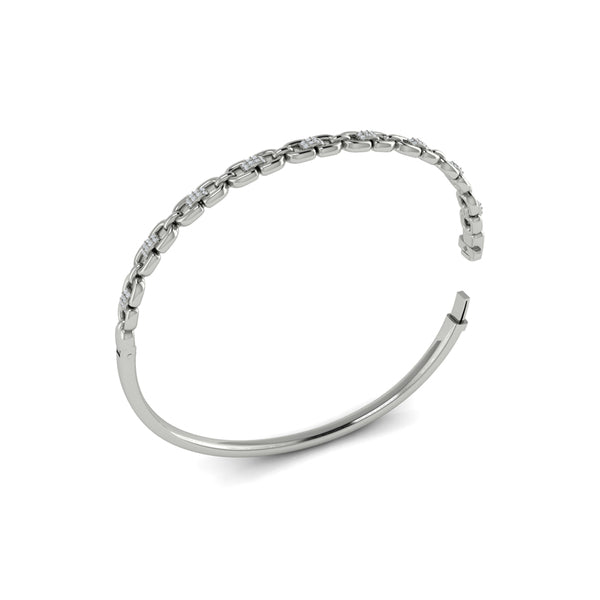 Alternating Diamond Bangle Bracelet