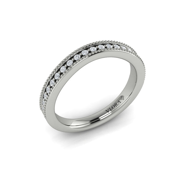 Matching Bands Wedding Band in Platinum by Vlora Bridal