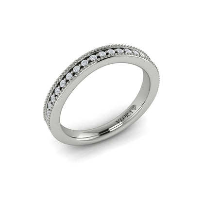 Matching Bands Wedding Band in Platinum by Vlora Bridal