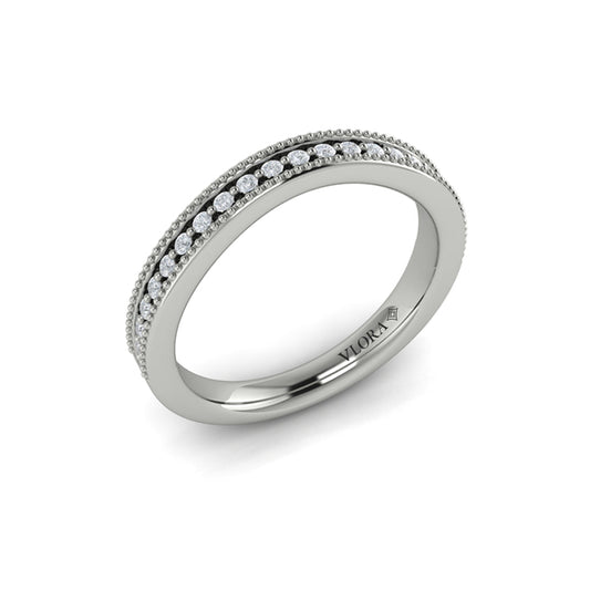 Matching Bands Wedding Band in Platinum by Vlora Bridal