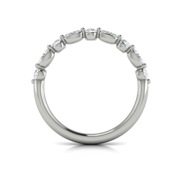 Stackable Bands Wedding Band in Platinum by Vlora Bridal