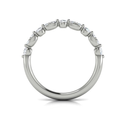 Stackable Bands Wedding Band in Platinum by Vlora Bridal