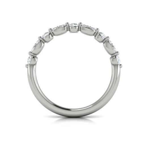 Stackable Bands Wedding Band in Platinum by Vlora Bridal