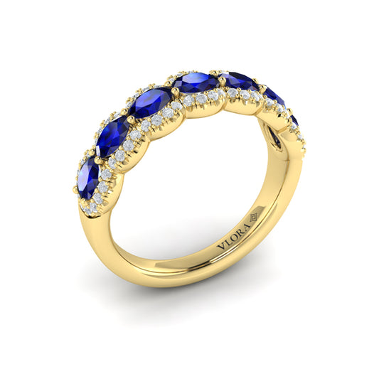 Diamond and Sapphire Statement Ring
